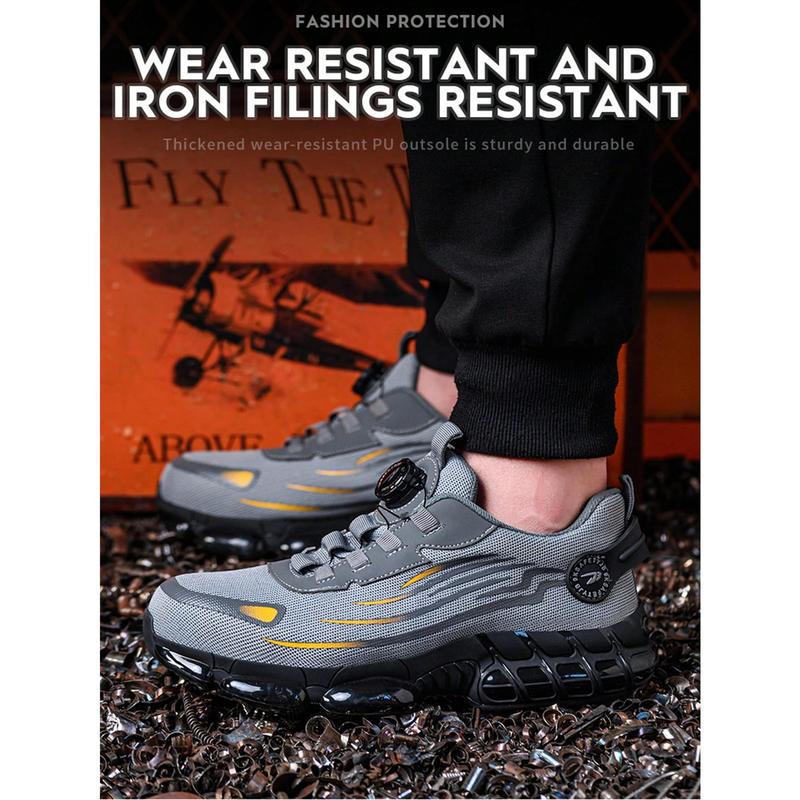 Unisex Anti-Smash Safety Work Boots with Steel Toe Cap