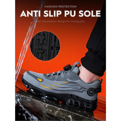 Unisex Anti-Smash Safety Work Boots with Steel Toe Cap